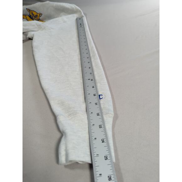 Champion Reverse Weave Pitt Panthers Crop Sweatshirt Medium Gray Collegiate - Picture 7 of 16